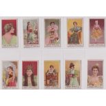 Cigarette cards, Murai, Beauties, HUMPS, (14/24) (some with sl marks to backs and age toning gen