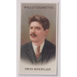 Cigarette card, Wills, Musical Celebrities, 2nd Series, 1914, Original Subjects (withdrawn as the