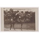 Postcard, Russian Royalty, scarce Russian edition RP, showing the young Tsarevich Alexy on horse