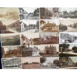 Postcards, Sussex, a selection of approx 50 cards with RP's of High St East Grinstead, War
