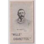 Cigarette card, Wills, South African Personalities, type card, Hon. W. Ross M.L.A. (slight age