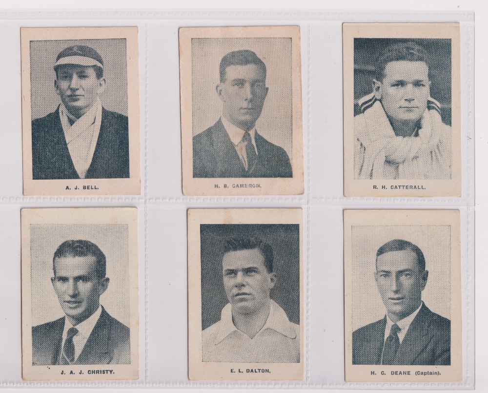 Cigarette cards, South Africa, Hartley's Tobacco Co, South Africa English Cricket Tour 1929, 6