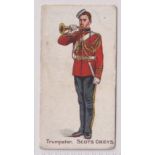 Cigarette card, The Orlando Cigarette & Cigar Co, Home & Colonial Regiments, type card, Trumpeter,