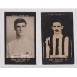 Cigarette cards, John Sinclair, Football Favourites, Newcastle U.F.C., two cards, no 73, J. Howie (