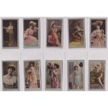 Cigarette cards, Phillips, Beautiful Women (I.F. Series) (set, 50 cards) (gd)