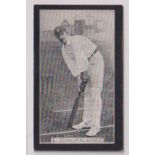 Cigarette card, Smith's, Champions of Sport (Blue back) Cricket, type card, L C H Palairet (sl