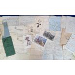 Scouting Memorabilia, WW1, to include letters from a Scout in the Gold Coast (John Edward Korsah) to
