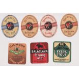 Beer labels, Duncan Gilmoor, Sheffield, Extra Stout, Strong Ale & Extra Stout , all vertical