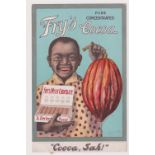 Postcard, Advertising, Fry’s Cocoa, 'Cocoa Sah!' By Edgar Filby, postally used 1922 (foxing to back,