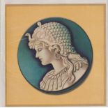 Tobacco silk, USA, ATC, Girls, (Portrait in Circle), Set 1, 'G' size, type, unnumbered, picture no 9