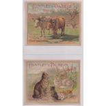 Trade cards, Huntley & Palmer Animals and Birds, (set 12 cards). (gen gd)