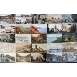 Postcards, Isle of Wight, a collection of approx 170 cards, RP's & printed inc. multi-views, maps,