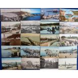 Postcards, a mixed collection of approx 194 cards with approx 105 mostly UK topographical, 61