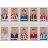 Cigarette cards, Gallaher, Footballers, 2 sets (1-50) & (51-100) (50 cards in each, mostly gd)