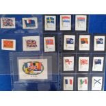 Tobacco silks, John Sinclair, selection, The Allies Flags (No 37, 'P' size, single issue, gd), Flags