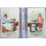 Trade cards & postcards, an album containing a quantity of UK & Foreign Advertising cards