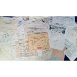 Ephemera, Billheads approx. 50 dating from the mid 19th to the mid 20thC to include Gads dons