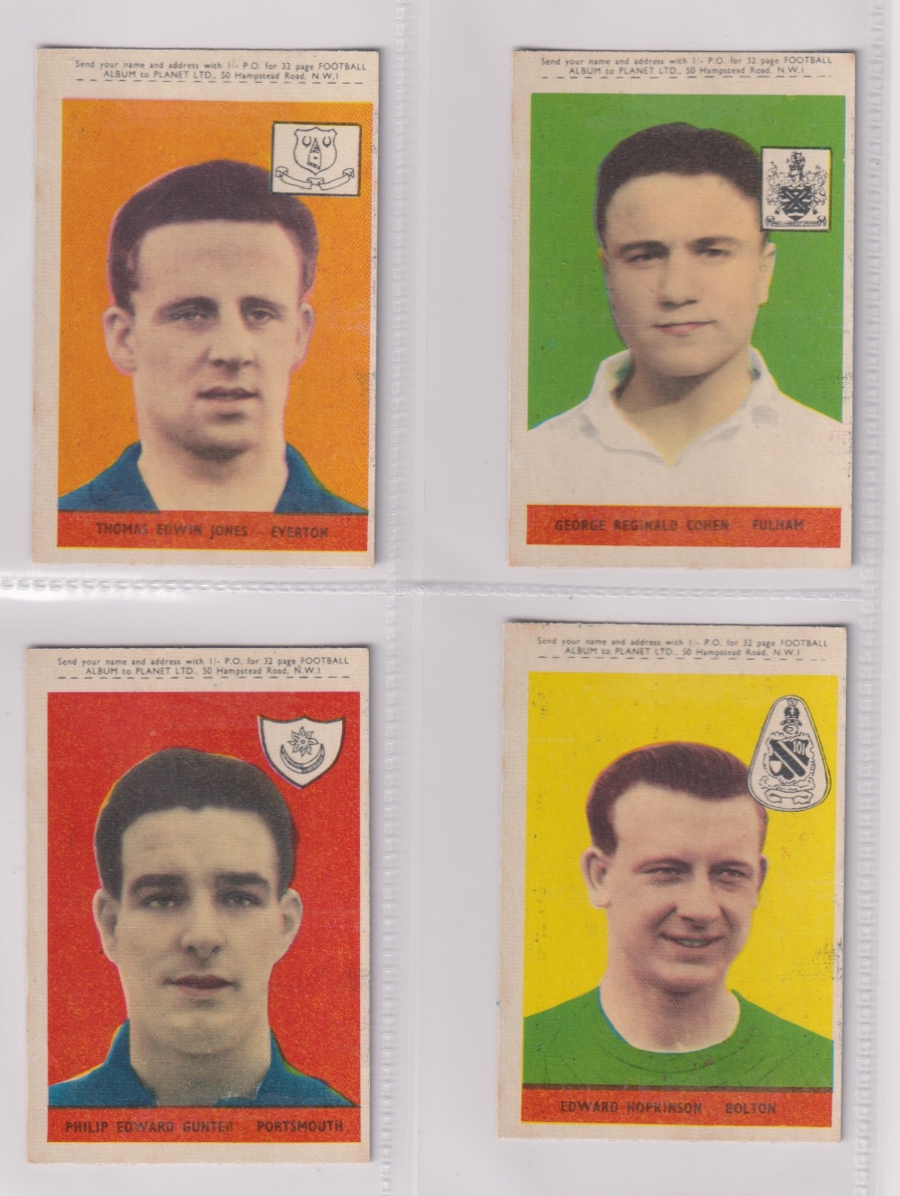 Trade cards, A&BC Gum, Footballers (With 'Planet Ltd', 47-92), 'X' size (set, 46 cards) includes - Image 11 of 24