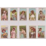 Cigarette cards, Phillips, Beauties, (numbered B801-B825) (set, 25 cards) (gd/vg)