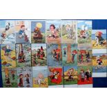 Postcards, Comic, a selection of 20 comic cards illustrated by G.E.Shepheard, all published by