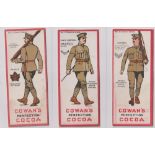 Trade cards, Canada, Cowan's, Military Series (set, 15 cards) (some with toning, gd) (15)
