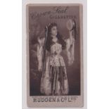 Cigarette card, Hudden's, Beauties, Crown Seal, type card, ref H221, picture no 16 (light crease, sl