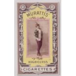 Cigarette card, Muratti's, Beauties, CHOAB, plain back, 'P' size, type card, ref H21 picture no