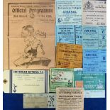 Football programme & match tickets, Tottenham Res v Charlton Reserves 22 Nov 1930 (creased), sold