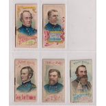 Cigarette cards, USA, Duke's, Histories of Generals (Booklets), 5 cards, Gen. H.W. Halleck (cr),