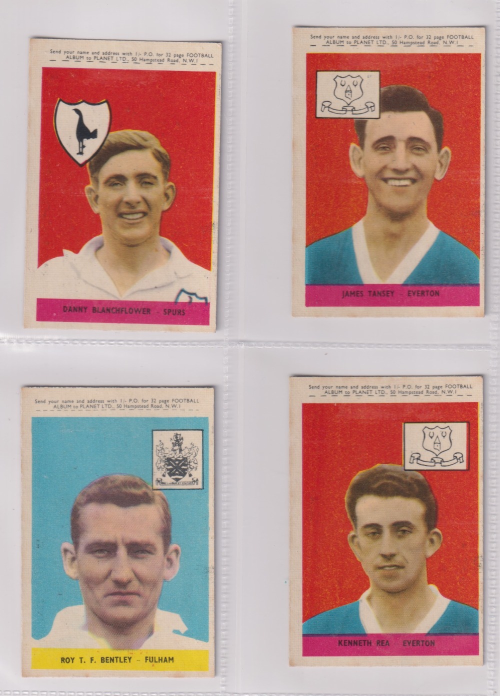 Trade cards, A&BC Gum, Footballers (With 'Planet Ltd', 47-92), 'X' size (set, 46 cards) includes - Image 21 of 24