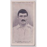 Cigarette card, Wills, Football Series, type card, no 37, W. Meredith, Manchester United (gd) (1)