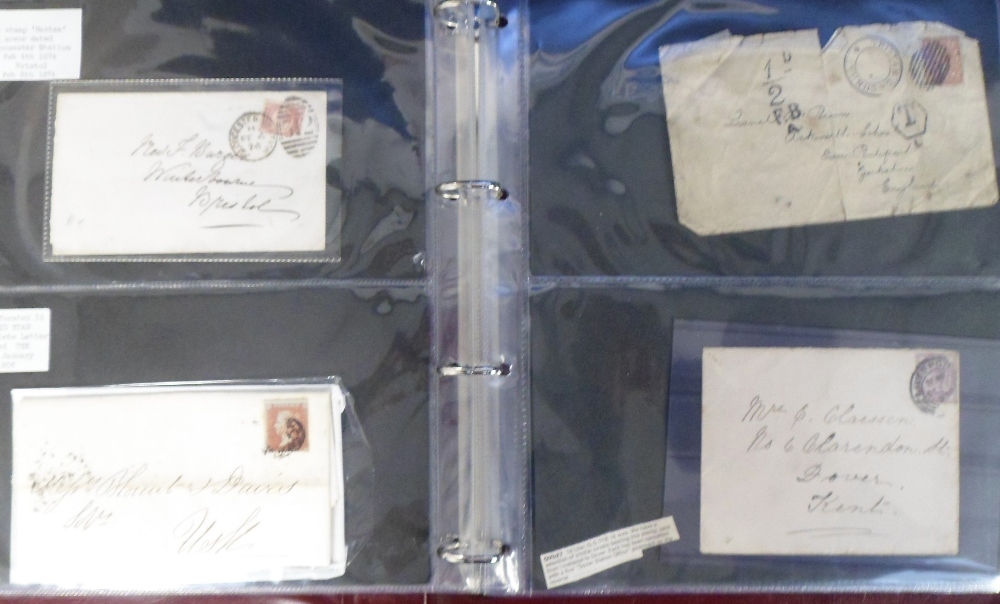 Stamps, Collection of Pre-Stamp and early Victorian envelopes to include London and North Western - Image 2 of 2