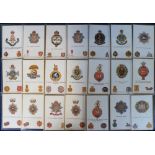 Postcards, Military, a good selection of 43 Gale & Polden published Regimental Badges incl. Royal