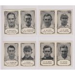 Trade cards, Barratt's, Famous Cricketers (Folders), 4 cards, each card with two players, H.