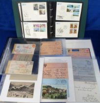 Postal history, a collection of album leaves with approx. 52 covers, the majority referring to