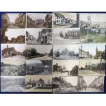 Postcards, Essex, a mixed selection of approx. 58 cards with RP's of Station Rd Kelvedon, High St