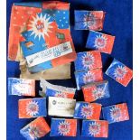 Trade issue, Maple Leaf Gum, Flag Tie Pins, Counter Display box with a quantity of pins in