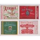 Cigarette packets, 8 packets (hulls only), Mitchell's 'Studio Cigarettes', Bacon Bros 'Athina
