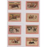 Cigarette cards, South America, Roldan (Peru), Bullfight Ploys, 'M' size (39/50) (gen gd)