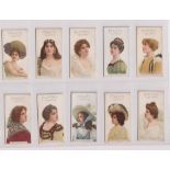 Cigarette cards, Player's, Gallery of Beauty (20/50) nos 3, 7, 10, 11, 12, 14, 15, 16, 19, 23, 24,