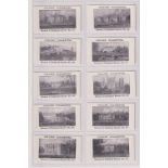 Cigarette cards, T H Collins, Homes of England (mauve front) (set, 25 cards) (vg)