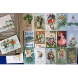 Postcards, a fine quality collection of approx. 750 mostly pre WWI greetings cards, with many