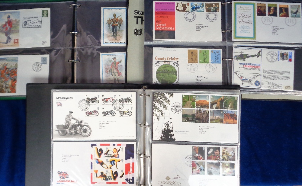 Stamps, Collection of GB First Day Covers, housed in 7 albums, includes 1 set of cigarette cards. - Image 2 of 2