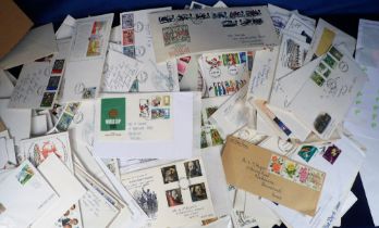 Stamps, Large collection of GB First Day Covers housed in 2 x large cardboard boxes 100s