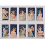 Cigarette cards, USA, ATC, Constellation Girls (set, 25 cards) (some slightly trimmed, two with glue