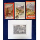 Switzerland, Adelboden, a collection of approx. 100 items dating from approx. 1890 to 2000s to