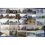 Postcards, a Norfolk selection of approx. 60 cards with RP's of Wash Bridge Dereham, Bridge St