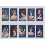 Cigarette cards, USA, ATC, Beauties, Star Series (set, 25 cards) (slight age toning & a few marks,