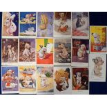 Postcards, a mixed comic selection of 31 cards with 17 cards illustrated by George Studdy (16