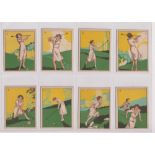 Cigarette cards, China, Dah Tung Nan Tobacco Co, Chinese Golf Series (Female Golfers), green factory